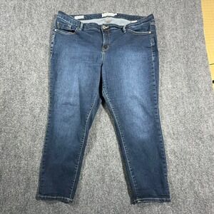 Torrid Denim Boyfriend Jeans Dark Wash Size 22R Cropped
